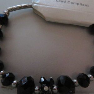 WOMEN'S - BLACK BEADED BRACELET